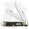 Case Trapper Traditional Knife 4.125" OD Green Crandall Jig Bone (6254 SS) 22541 -Knives Shop Case Trapper Traditional Knife OD Green Crandall Jig Bone BHQ 81761 er