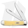 Case Trapper Knife 4.125" Yellow (3254C CV) 30114 1 Case Trapper Knife 4.125" Yellow (3254C CV) 30114 -Knives Shop Case Trapper Yellow BHQ 81791 er