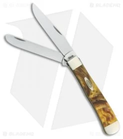 Case Trapper Knife 4.125" Butter Rum Corelon (9254 SS) 9254BR