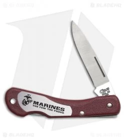Case USMC Mini Blackhorn Lockback Knife 3.125" Red Zytel (LT059L SS) 52177