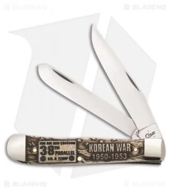 Case War Series Trapper Korean War Traditional Knife 4.125" Bone (6254 SS) 22031