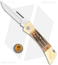 Case XX-Changer Lockback Knife BoneStag (XX-Changer SS) 65324 -Knives Shop Case XX Changer LB Bone Stag SS 65324 BHQ 123450 jr bottlecap