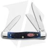 Case Medium Stockman Knife 3.5" Navy Blue Bone (63032 SS) 07049 -Knives Shop Case stockman nvy blue 07049