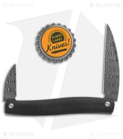 D Rocket Designs Serpentine Slip Joint Pocket Knife Zirconium (2.25" Damascus) -Knives Shop D Rocket Design Serpentine SJ Damascus Zirconium BHQ 143559 jr bottlecap