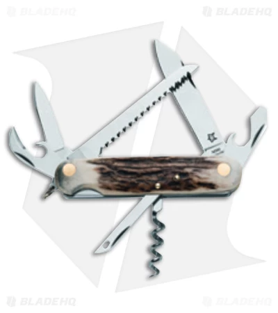 Fox Knives Venator 7-in-1 Multi-Purpose Knife Deer Horn (2.8" Polish) 226/7SCE 3 Fox Knives Venator 7-in-1 Multi-Purpose Knife Deer Horn (2.8" Polish) 226/7SCE