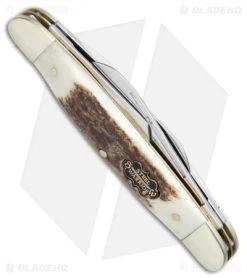 Frost Cutlery Bent Creek Congress Pocket Knife 3.5" Deer Stag 8 Frost Cutlery Bent Creek Congress Pocket Knife 3.5" Deer Stag -Knives Shop Frost Cutlery Bent Creek Congress Deer Stag FSW115DS BHQ 74628 jr side