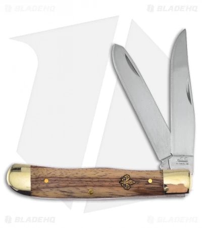 Frost Cutlery E.C. Simmons Trapper Traditional Pocket Knife 4" Zebra Wood 3 Frost Cutlery E.C. Simmons Trapper Traditional Pocket Knife 4" Zebra Wood