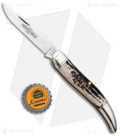GEC #12 Northfield UN-X-LD Toothpick Slip Joint Knife (4.0" Sambar Stag) 128119 -Knives Shop GEC 12 Northfield UN X LD Copperhead 128119 BHQ 99183 jr bottlecap