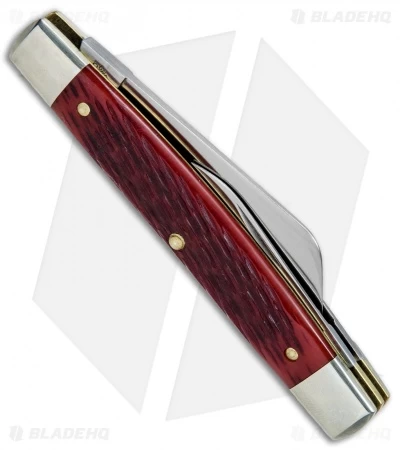 GEC #13 Tidioute Cutlery Congress Whittler Pocket Knife 3.6" Rust Red Jig Bone 5 GEC #13 Tidioute Cutlery Congress Whittler Pocket Knife 3.6" Rust Red Jig Bone - Image 3