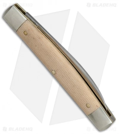 GEC #13 Tidioute Whip Pocket Knife 3.6" Muslin Micarta W/ Bar Shield 4 GEC #13 Tidioute Whip Pocket Knife 3.6" Muslin Micarta W/ Bar Shield - Image 2