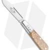 GEC #15 Tidoute Barlow Knife Glitter Gold Acrylic (2.75" Satin) 152121 -Knives Shop GEC 15 Tidoute Barlow Knife Glitter Gold Acrylic 2.75 Satin 152121 BHQ 121187 LS
