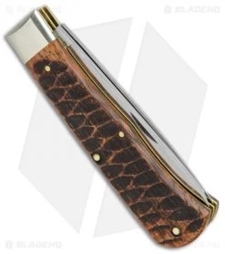 GEC #23 Pioneer Trapper Pocket Knife 4.5" Jigged Brazilian Cherry Beaver Tail 8 GEC #23 Pioneer Trapper Pocket Knife 4.5" Jigged Brazilian Cherry Beaver Tail -Knives Shop GEC 23 Pioneer Trapper Jigged Brazilian Cherry Beaver Tail BHQ 113888 jr side