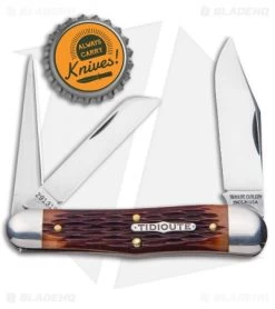 GEC #29 Tidioute Cutlery Stockyard Whittler Pocket Knife Burnt Sienna Jig Bone -Knives Shop GEC 29 Northfield UN X LD Stockyard Whittler Burnt Sienna Jig Bone 291319 BHQ 101420 jr bottlecap