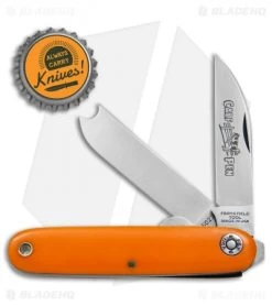GEC #35 Farm & Field Calf Pen Pocket Knife 3.6" Orange Delrin 350217 -Knives Shop GEC 35 Farm Field Calf Pen Orange Delrin 350217 BHQ 78008 jr bottlecap