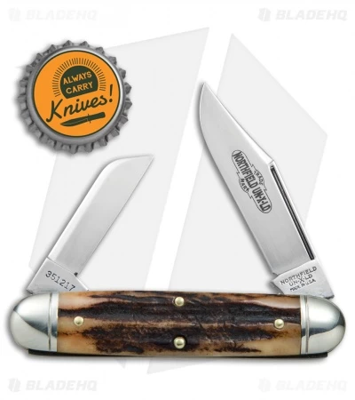 GEC #35 Northfield UN-X-LD Churchill Pocket Knife 3.75" Sambar Stag 351217 6 GEC #35 Northfield UN-X-LD Churchill Pocket Knife 3.75" Sambar Stag 351217 - Image 4