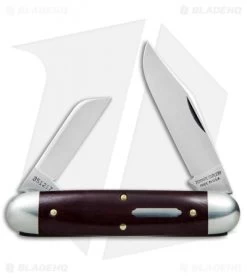 GEC #35 Tidioute Cutlery Churchill Pocket Knife 3.75" Maroon Linen Micarta