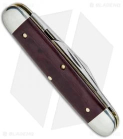 GEC #35 Tidioute Cutlery Churchill Pocket Knife 3.75" Maroon Linen Micarta 8 GEC #35 Tidioute Cutlery Churchill Pocket Knife 3.75" Maroon Linen Micarta -Knives Shop GEC 35 Tidioute Cutlery Churchill Maroon Linen Micarta 351217 BHQ 78010 jr side