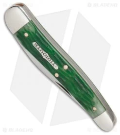 GEC #38 Tidioute Cutlery 38 Special Pocket Knife 3.8" Tractor Green Bone 381117 -Knives Shop GEC 38 Tidioute Cutlery 38 special tractor green bone BHQ 82174 er spine