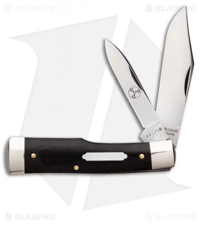 GEC #44 Tidoute Gunstock Buffalo Jack Pocket Knife 3.375" Gabon Ebony Wood 3 GEC #44 Tidoute Gunstock Buffalo Jack Pocket Knife 3.375" Gabon Ebony Wood