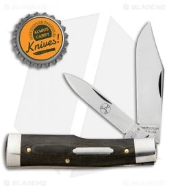 GEC #44 Tidoute Gunstock Buffalo Jack Pocket Knife 3.3" OD Green Linen Micarta -Knives Shop GEC 44 Tidoute Gunstock Buffalo Jack OD Green Linen Micarta 441218 BHQ 87289 jr bottlecap