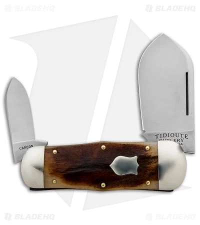 GEC #46 Tidioute Cutlery Whaler Pocket Knife 4.3" Muscle Bone 462218 3 GEC #46 Tidioute Cutlery Whaler Pocket Knife 4.3" Muscle Bone 462218