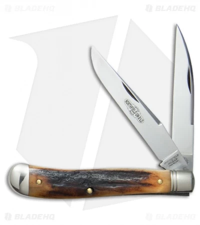 GEC #48 Northfield UN-X-LD Pocket Knife 3.8" Sambar Stag 488217 3 GEC #48 Northfield UN-X-LD Pocket Knife 3.8" Sambar Stag 488217