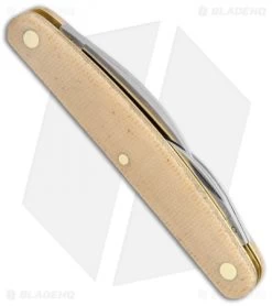 GEC #62 Farm And Field 3.875" Pocket Carver Knife Muslin Micarta -Knives Shop GEC 62 Farm and Field Muslin Micarta BHQ 113150 jr side