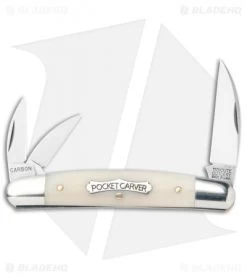 GEC #62 Tidioute Cutlery Pocket Carver Smooth White Bone