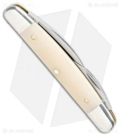 GEC #62 Tidioute Cutlery Pocket Carver Smooth White Bone -Knives Shop GEC 62 Tidioute Cutlery Pocket Carver Smooth White Bone BHQ 109187 jr side