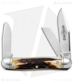 GEC #66 Northfield UN-X-LD Calf Roper Pocket Knife 3.3" Sambar Stag 661317