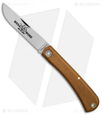 GEC #71 Farm & Field Bull Nose Slip Joint Natural Canvas Micarta (3.1" Satin) 3 GEC #71 Farm & Field Bull Nose Slip Joint Natural Canvas Micarta (3.1" Satin)