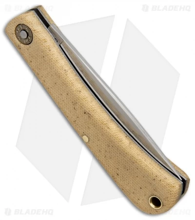 GEC #71 Farm & Field Bull Nose Slip Joint Muslin Micarta (3.1" Satin) 715118 4 GEC #71 Farm & Field Bull Nose Slip Joint Muslin Micarta (3.1" Satin) 715118 - Image 2