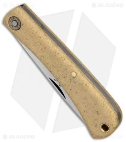 GEC #71 Farm & Field Bull Nose Slip Joint Muslin Micarta (3.1" Satin) 715118 8 GEC #71 Farm & Field Bull Nose Slip Joint Muslin Micarta (3.1" Satin) 715118 -Knives Shop GEC 71 Farm Field Bull Nose slip joint Muslin Micarta satin BHQ 84235 er spine