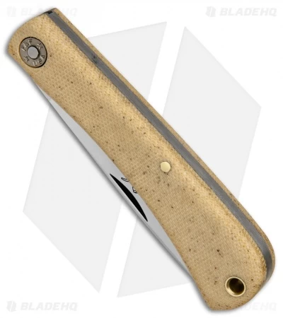 GEC #71 Farm & Field Bull Nose Slip Joint Muslin Micarta (3.1" Satin) 715118 5 GEC #71 Farm & Field Bull Nose Slip Joint Muslin Micarta (3.1" Satin) 715118 - Image 3