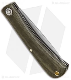 GEC #71 Farm & Field Bull Nose Slip Joint OD Green Micarta (3.1" Satin) 715118 8 GEC #71 Farm & Field Bull Nose Slip Joint OD Green Micarta (3.1" Satin) 715118 -Knives Shop GEC 71 Farm and Field Bull Nose SJ OD Green Micarta Satin 715118 BHQ 84088 jr side