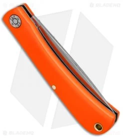 GEC #71 Farm & Field Bull Nose Slip Joint Orange Delrin (3.1" Satin) 715118 8 GEC #71 Farm & Field Bull Nose Slip Joint Orange Delrin (3.1" Satin) 715118 -Knives Shop GEC 71 Farm and Field Bull Nose SJ Orange Delrin Satin 715118 BHQ 84172 jr side