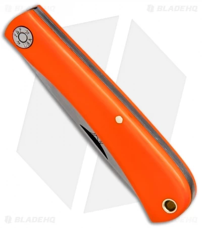 GEC #71 Farm & Field Bull Nose Slip Joint Orange Delrin (3.1" Satin) 715118 4 GEC #71 Farm & Field Bull Nose Slip Joint Orange Delrin (3.1" Satin) 715118 - Image 2