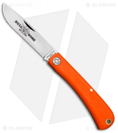GEC #71 Farm & Field Bull Nose Slip Joint Orange Delrin (3.1" Satin) 715118 3 GEC #71 Farm & Field Bull Nose Slip Joint Orange Delrin (3.1" Satin) 715118