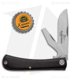 GEC #71 Farm & Field Tool Sudbuster Slip Joint Knife Black Micarta (3" Satin) 9 GEC #71 Farm & Field Tool Sudbuster Slip Joint Knife Black Micarta (3" Satin) -Knives Shop GEC 71 Farm and Field Tool Sudbuster SJ Black Micarta Satin BHQ 164954 jr bottlecap