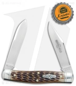 GEC #81 Northfield UN-X-LD Bull Moose Pocket Knife 3.8" Amber Jigged Bone 811217 -Knives Shop GEC 81 Northfield UN X LD Bull Moose Amber Jigged Bone 811217 BHQ 77816 jr bottlecap