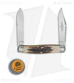 GEC #81 Northfield UN-X-LD Bull Moose Pocket Knife 3.8" Sambar Stag 811217 -Knives Shop GEC 81 Northfield UN X LD Bull Moose Sambar stag BHQ 82179 er bottlecap