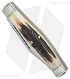 GEC #81 Northfield UN-X-LD Bull Moose Pocket Knife 3.8" Sambar Stag 811217 -Knives Shop GEC 81 Northfield UN X LD Bull Moose Sambar stag BHQ 82179 er spine