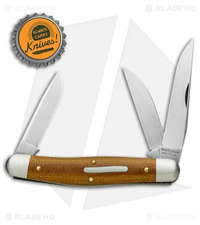 GEC #82 Tidioute Cutlery Dixie Stockman Pocket Knife 4.1" Nat Micarta 828318 6 GEC #82 Tidioute Cutlery Dixie Stockman Pocket Knife 4.1" Nat Micarta 828318 - Image 4