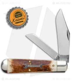 GEC #86 Tidioute Cutlery Oil Field Jack Pocket Knife Oily Creek Bone 861219 -Knives Shop GEC 86 Tidioute Cutlery Oil Field Jack Oily Creek Bone 561219 BHQ 103731 jr bottlecap