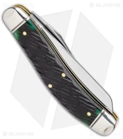 GEC #88 Tidioute Bayou Trapper Knife Swamp Green Jigged Bone Gator (3" Satin) 8 GEC #88 Tidioute Bayou Trapper Knife Swamp Green Jigged Bone Gator (3" Satin) -Knives Shop GEC 88 Tidioute Bayou Trapper Swamp Green Jigged Bone Satin BHQ 144438 jr side