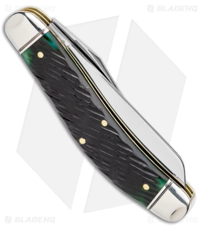 GEC #88 Tidioute Bayou Trapper Knife Swamp Green Jigged Bone Gator (3" Satin) 5 GEC #88 Tidioute Bayou Trapper Knife Swamp Green Jigged Bone Gator (3" Satin) - Image 3