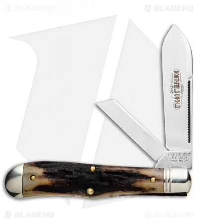 GEC #92 Northfield UN-X-LD Eureka Jack Pocket Knife Sambar Stag 922219 3 GEC #92 Northfield UN-X-LD Eureka Jack Pocket Knife Sambar Stag 922219