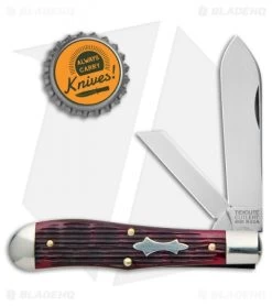 GEC #92 Tidioute Cutlery Eureka Jack Pocket Knife Elderberry Jigged 922219 -Knives Shop GEC 92 Tidioute Cutlery Eureka Jack Pocket Elderberry Jigged 922219 BHQ 102168 jr bottlecap