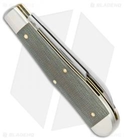 GEC #92 Tidioute Cutlery Eureka Jack Pocket Knife OD Green Micarta 922219 8 GEC #92 Tidioute Cutlery Eureka Jack Pocket Knife OD Green Micarta 922219 -Knives Shop GEC 92 Tidioute Cutlery Eureka Jack Pocket OD Green Micarta 922219 BHQ 102414 jr side