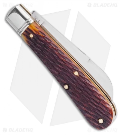 GEC #93 Northfield UN-X-LD Ram's Foot Pocket Knife 3.8" Antique Autumn Jigged 4 GEC #93 Northfield UN-X-LD Ram's Foot Pocket Knife 3.8" Antique Autumn Jigged - Image 2